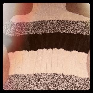 Plush striped sweater